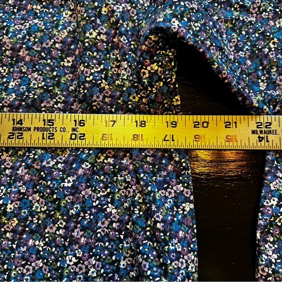 NWT Egara Blue Floral Size 15.5 Slim Fit 32/33 Long Sleeve Button Down - Picture 3 of 8